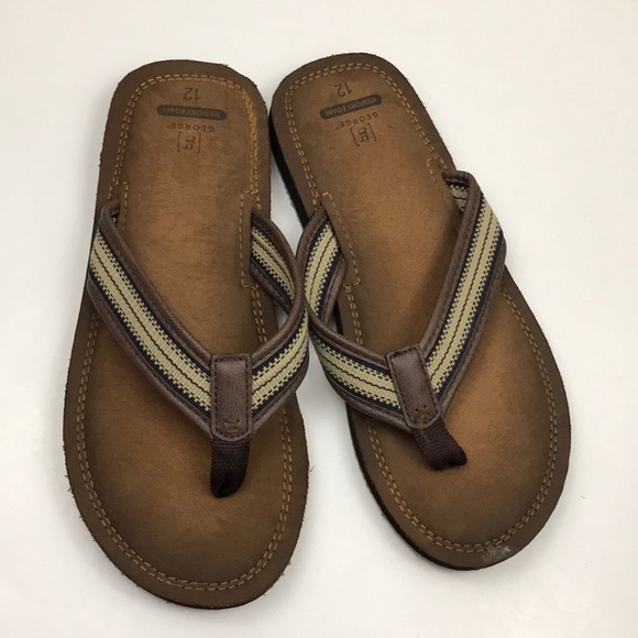 george memory foam flip flops